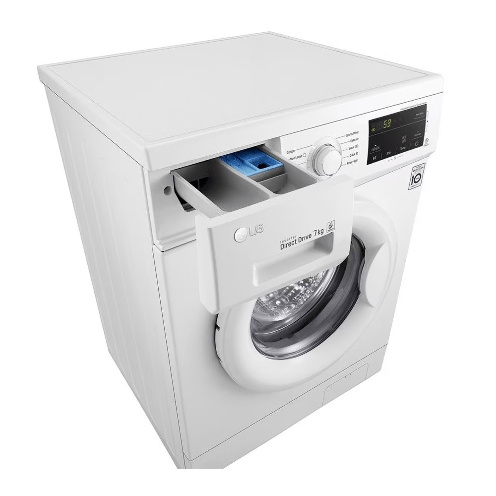 Lave linge Frontale LG 7Kg / Direct Drive / Blanc