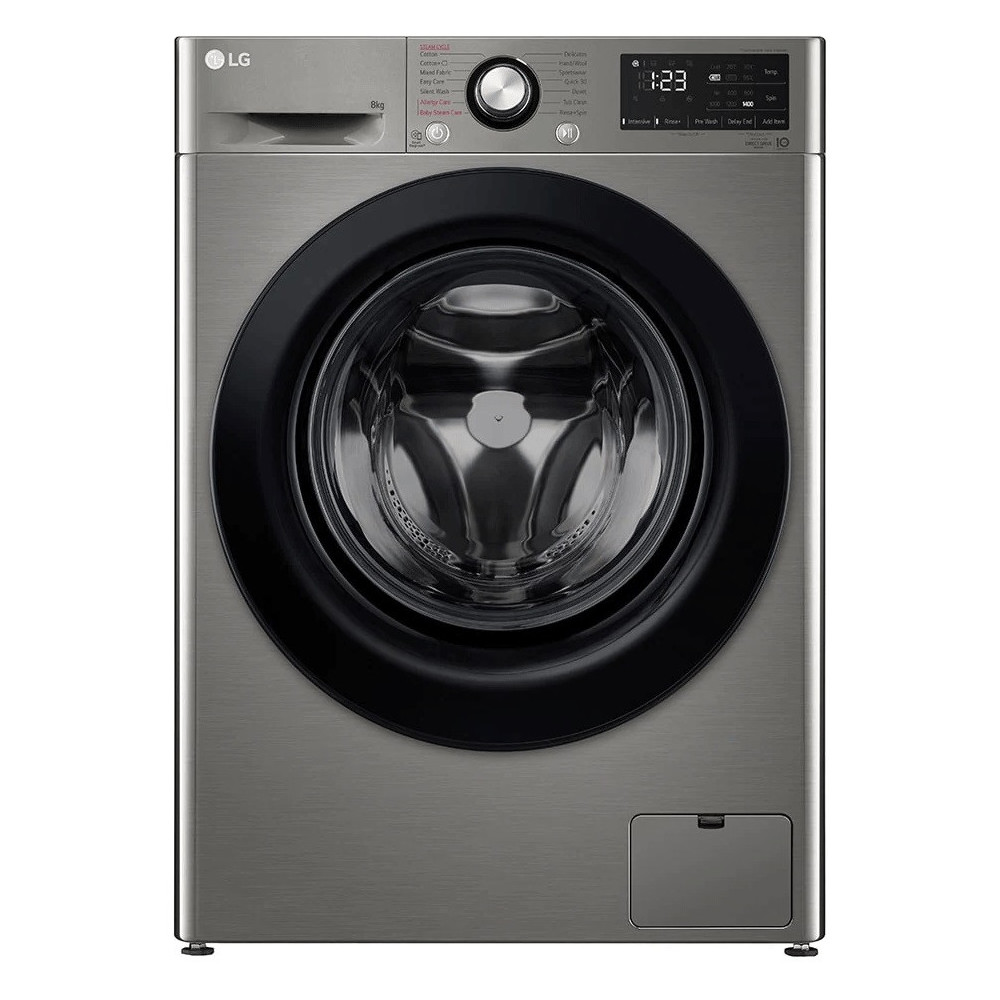 Lave linge Frontale LG F4R3TYG6P 8Kg / Direct Drive / Smart AI DD VIVACE V200 / Silver