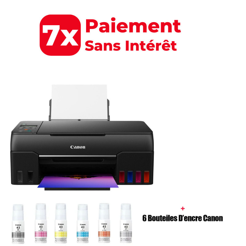 Imprimante multifonction à réservoirs rechargeables Canon PIXMA G640  (4620C009AA) - Puresolutions