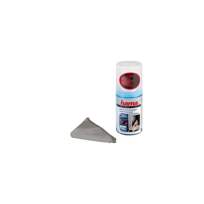 Hama Gel de nettoyage pour écran / 200 ml + chiffon
