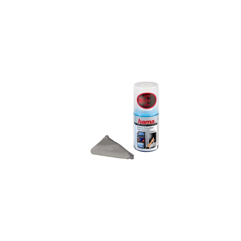 Hama Gel de nettoyage pour écran / 200 ml + chiffon
