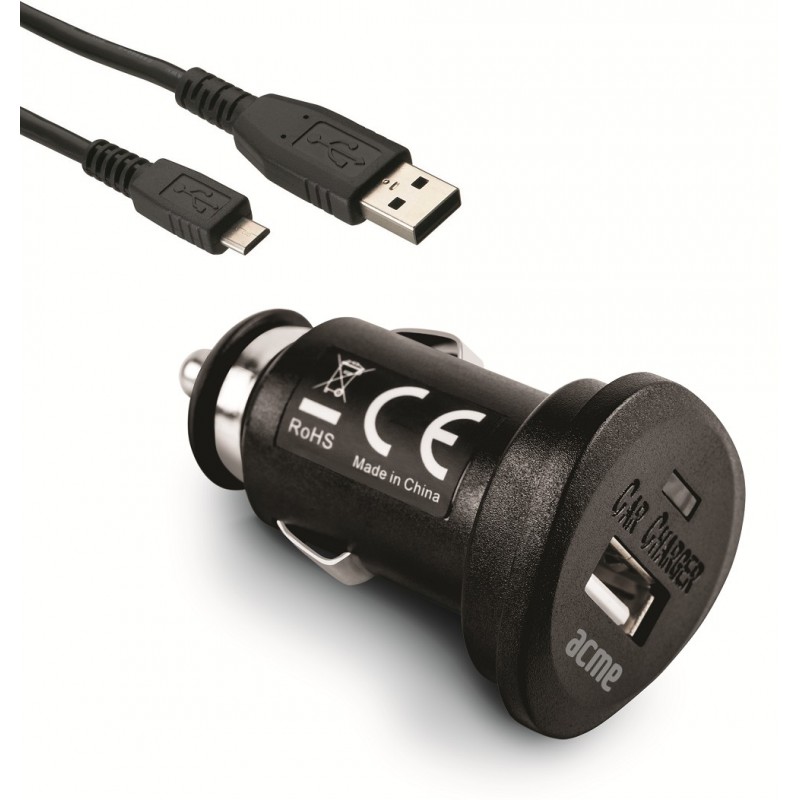 Chargeur de voiture ACME CH10 + Câble Micro USB Chargeur de voiture ACME CH10 + Câble Micro USB