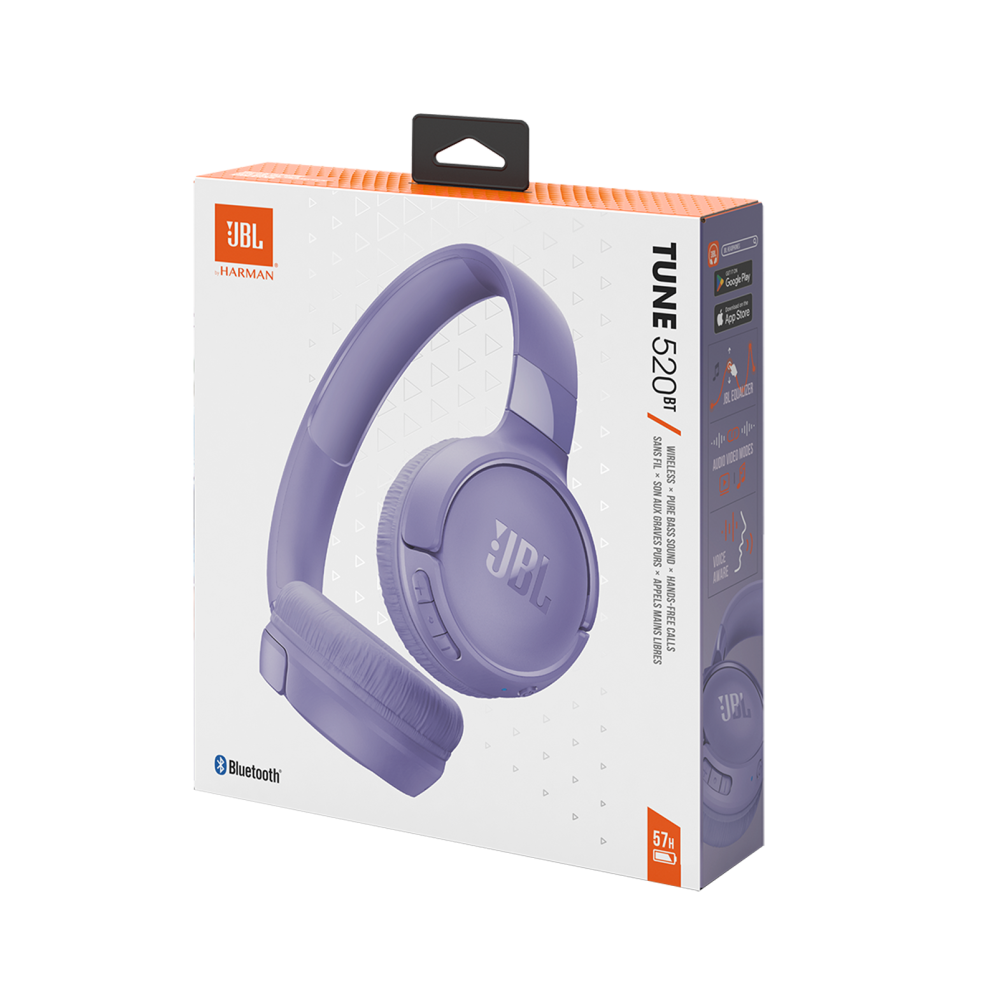 Casque Sans Fil Bluetooth JBL Tune 520BT / Violet