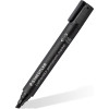 MARQUEUR PERMANENT STAEDTLER RECHARGABLE DOUBLE POINTE BISEAUTE /NOIR