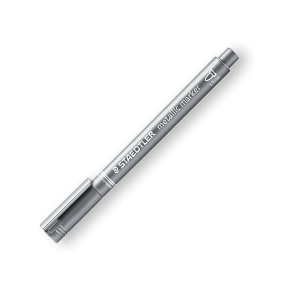 MARQUEUR PERMANENT STAEDTLER MÉTALLIQUE / 1MM - 2MM / ARGENT