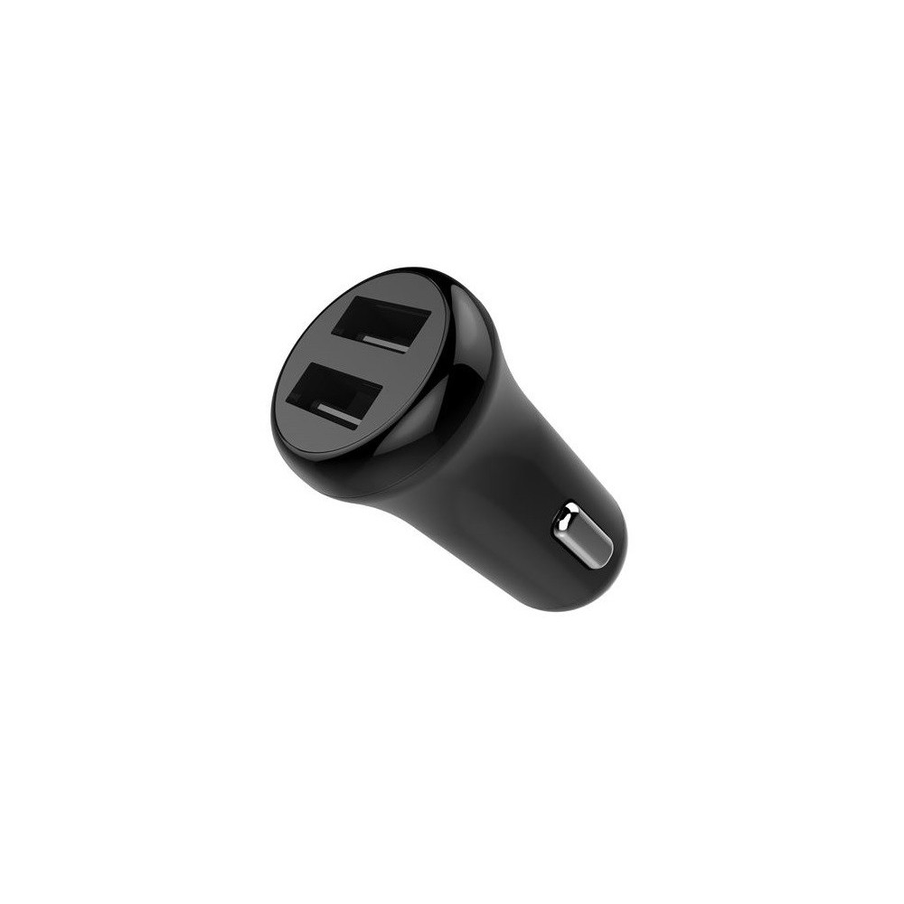 CHARGEUR ALLUME CIGARE DOUBLE SORTIE 2X USB + AFFICHEUR / Noir