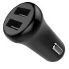 CHARGEUR ALLUME CIGARE DOUBLE SORTIE 2X USB + AFFICHEUR / Noir