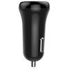 CHARGEUR ALLUME CIGARE DOUBLE SORTIE 2X USB + AFFICHEUR / Noir