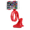 Support universel flexible pour Smartphone / Rotation à 360° / Rouge