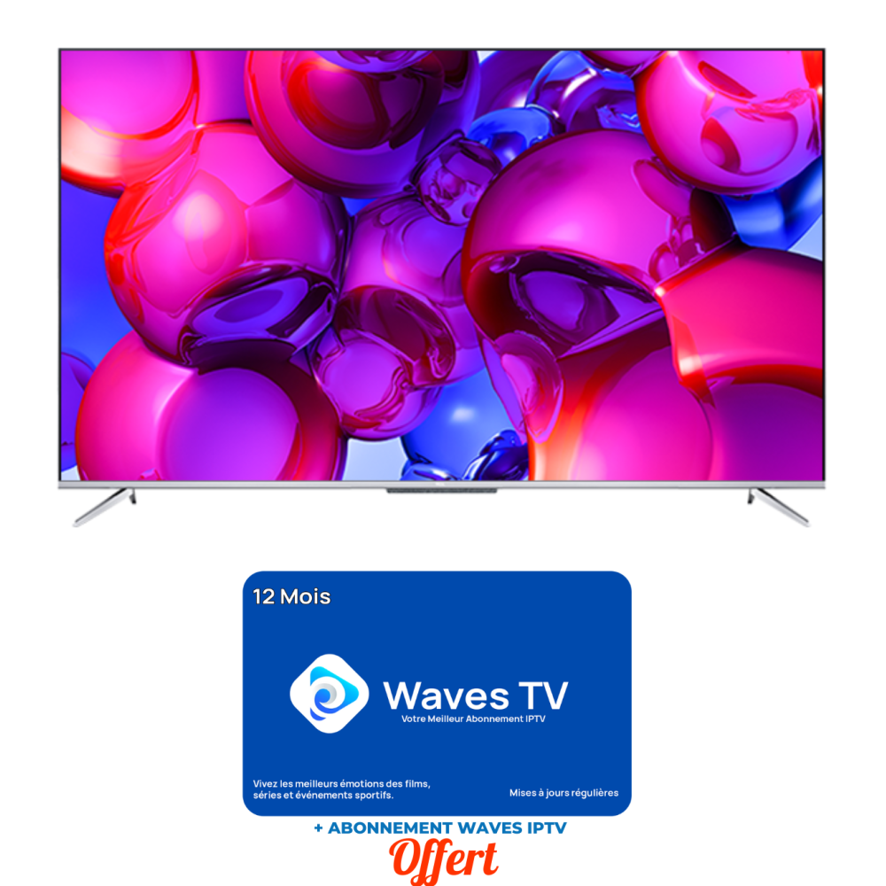 TV TCL P715 55" LED UHD 4K / Smart TV / ANDROID / Noir