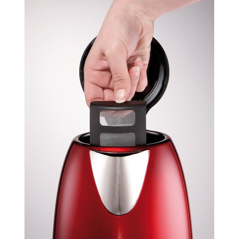 Bouilloire Moulinex Subito Inox rouge