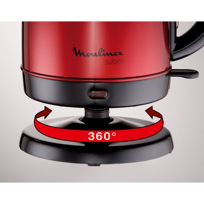 Bouilloire Moulinex Subito Inox rouge