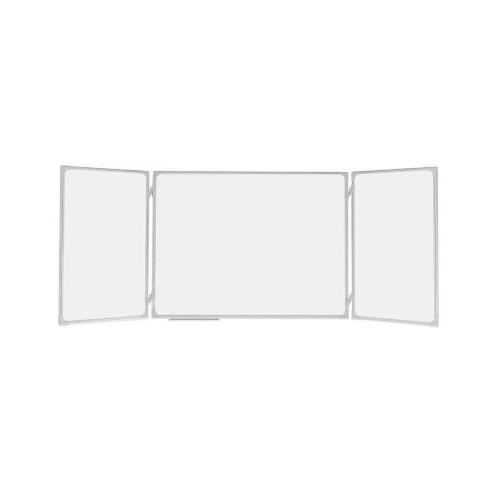 TABLEAU BLANC 2X3 MAGNETIQUE MULTI PANNEAUX / 180 x 120 CM / 360°