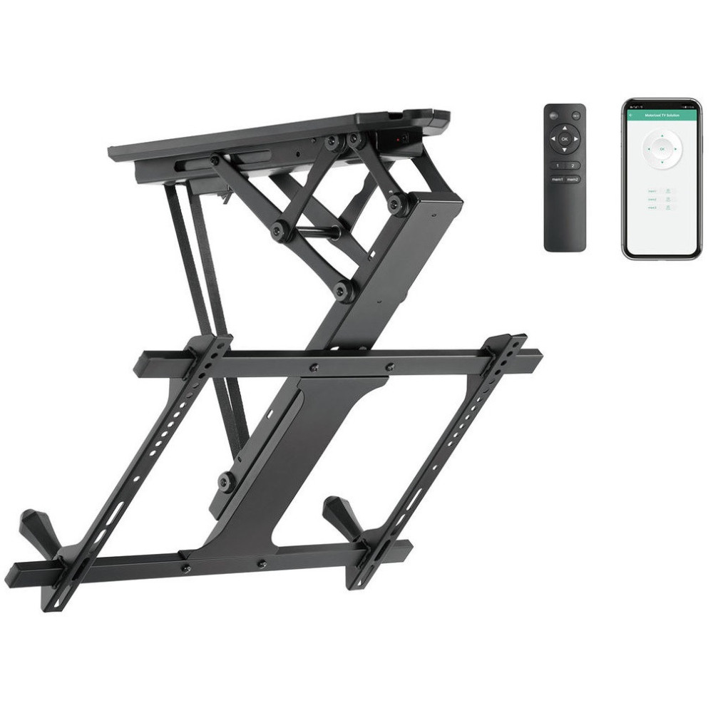 Support plafond Kimex escamotable motorisé pour écran TV 32´´-70´´ Connecté