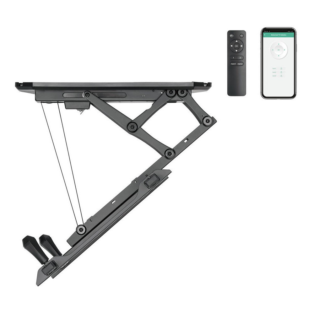 Support plafond Kimex escamotable motorisé pour écran TV 32´´-70´´ Connecté