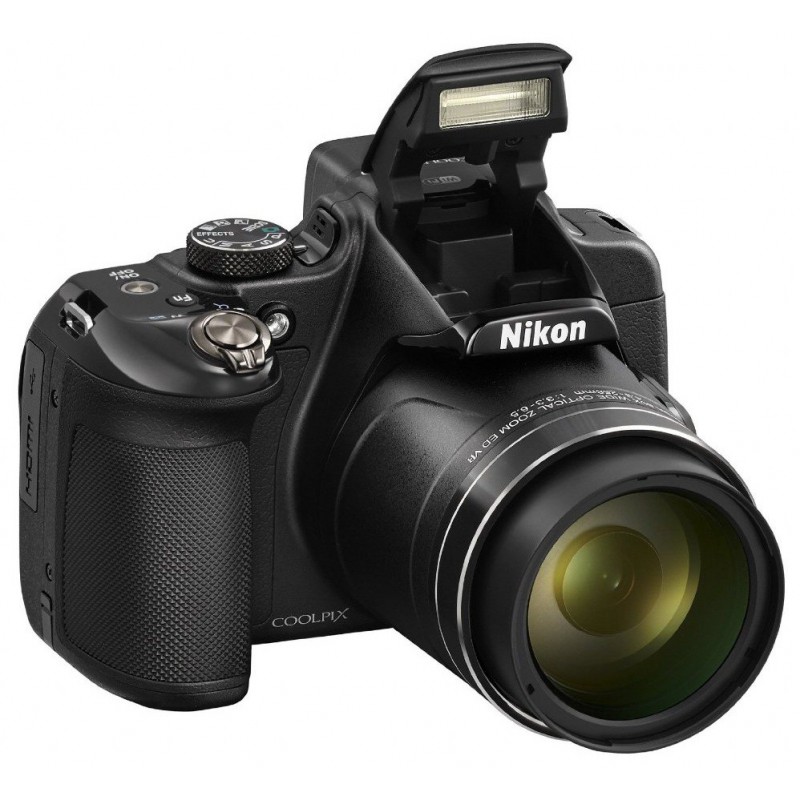 Appareil photo numérique compact Nikon Coolpix P600 16 MP / Noir
