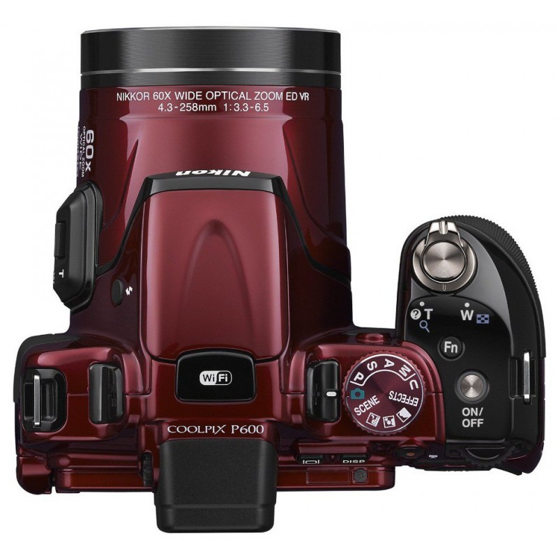 Appareil photo numérique compact Nikon Coolpix P600 16 MP / Rouge