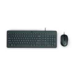 Ensemble Clavier Azerty Frensh et Souris Filaires HP 150 / Noir