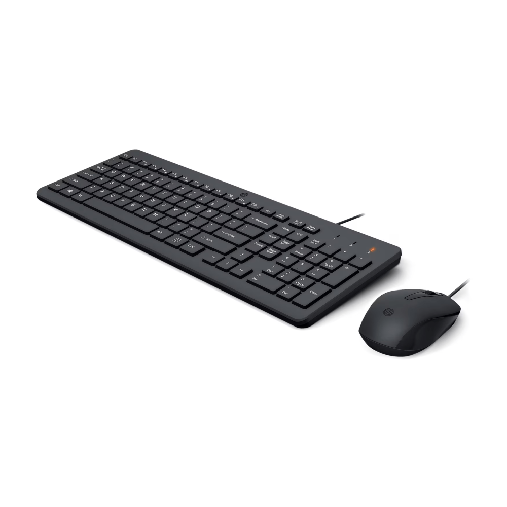 Ensemble Clavier Azerty Frensh et Souris Filaires HP 150 / Noir