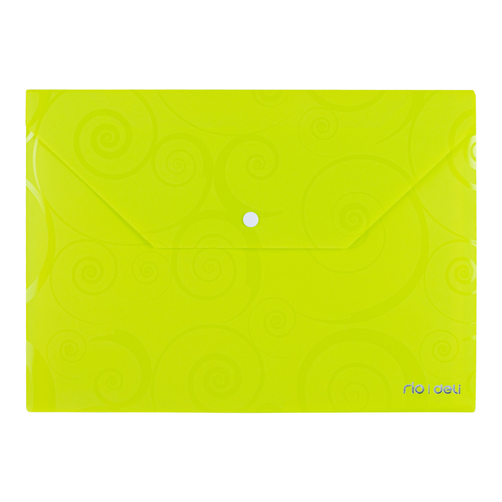 POCHETTE PP AVEC BOUTON ELECTRA DELI / A4 / ASSORTIS