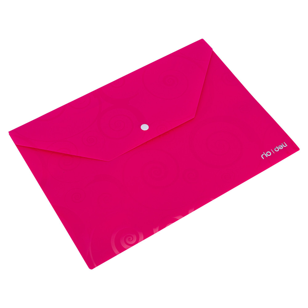 POCHETTE PP AVEC BOUTON ELECTRA DELI / A4 / ASSORTIS