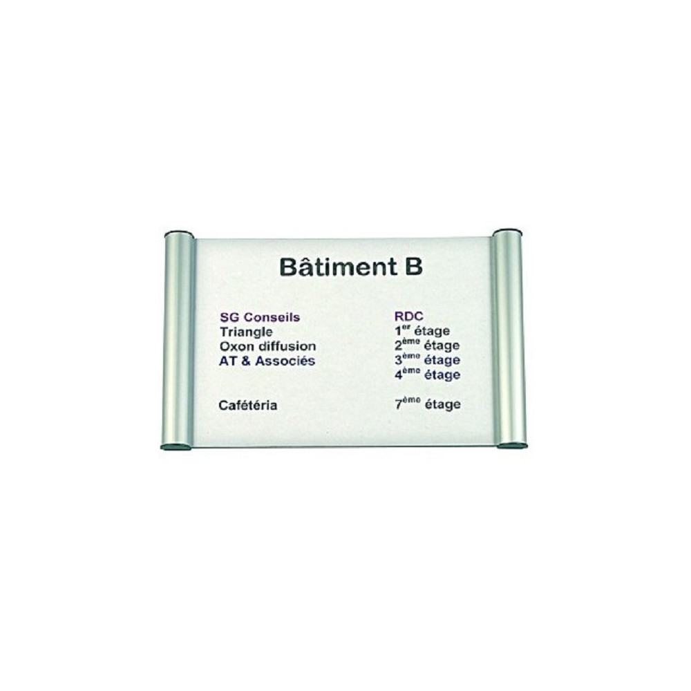 Plaque de Signalisation 2x3 en Aluminium / 750X 148mm