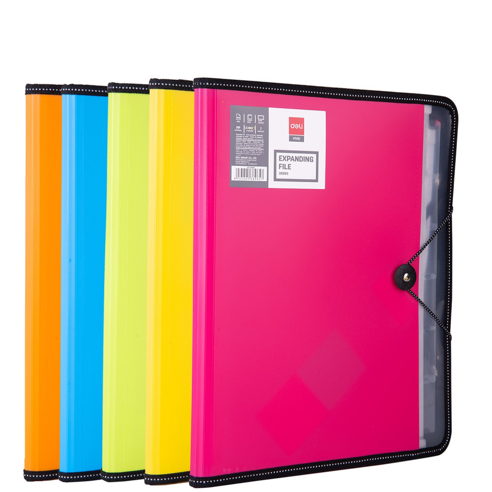 ORGANISER 7 COMP FER A ELEST DELI / A4 / ASSORTIS