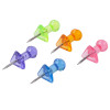 BOX DE 100 EPINGLE TABLEAU LIEGE / 23MM / TRASPARENT ASSORTIS