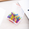 BOX DE 100 EPINGLE TABLEAU LIEGE / 23MM / TRASPARENT ASSORTIS