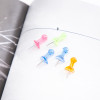 BOX DE 100 EPINGLE TABLEAU LIEGE / 23MM / TRASPARENT ASSORTIS