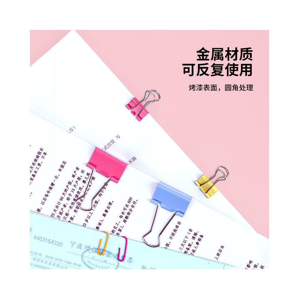 TUBE DESK ACCESSOIRES DELI SET (TROMBONES + BINDER CLIP) / ASSORTIS