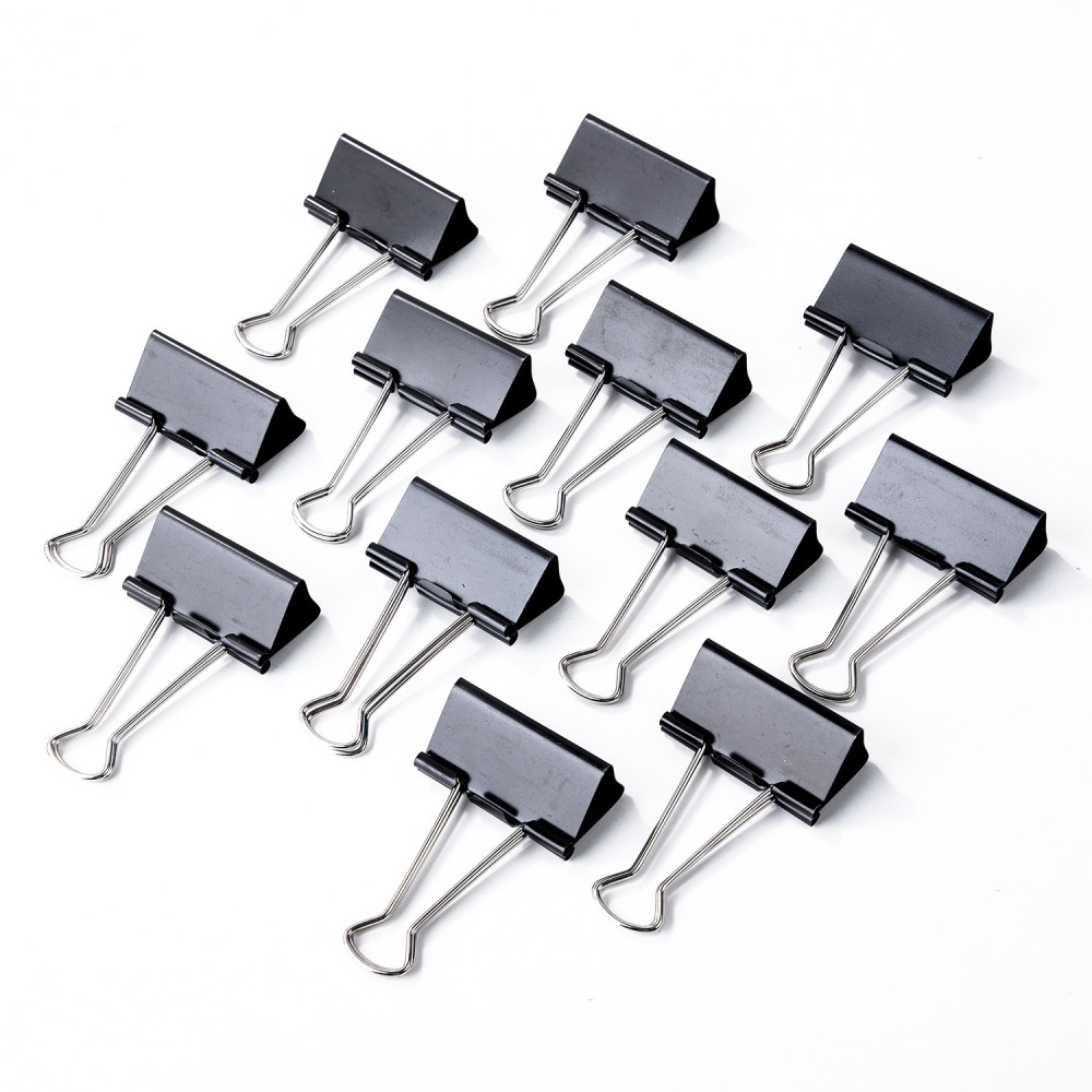 PAQUET DE 12 BINDER CLIP DELI / 51MM