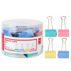 TUBE /24 BINDER CLIP DELI / 41MM / COULEUR ASSORTIS