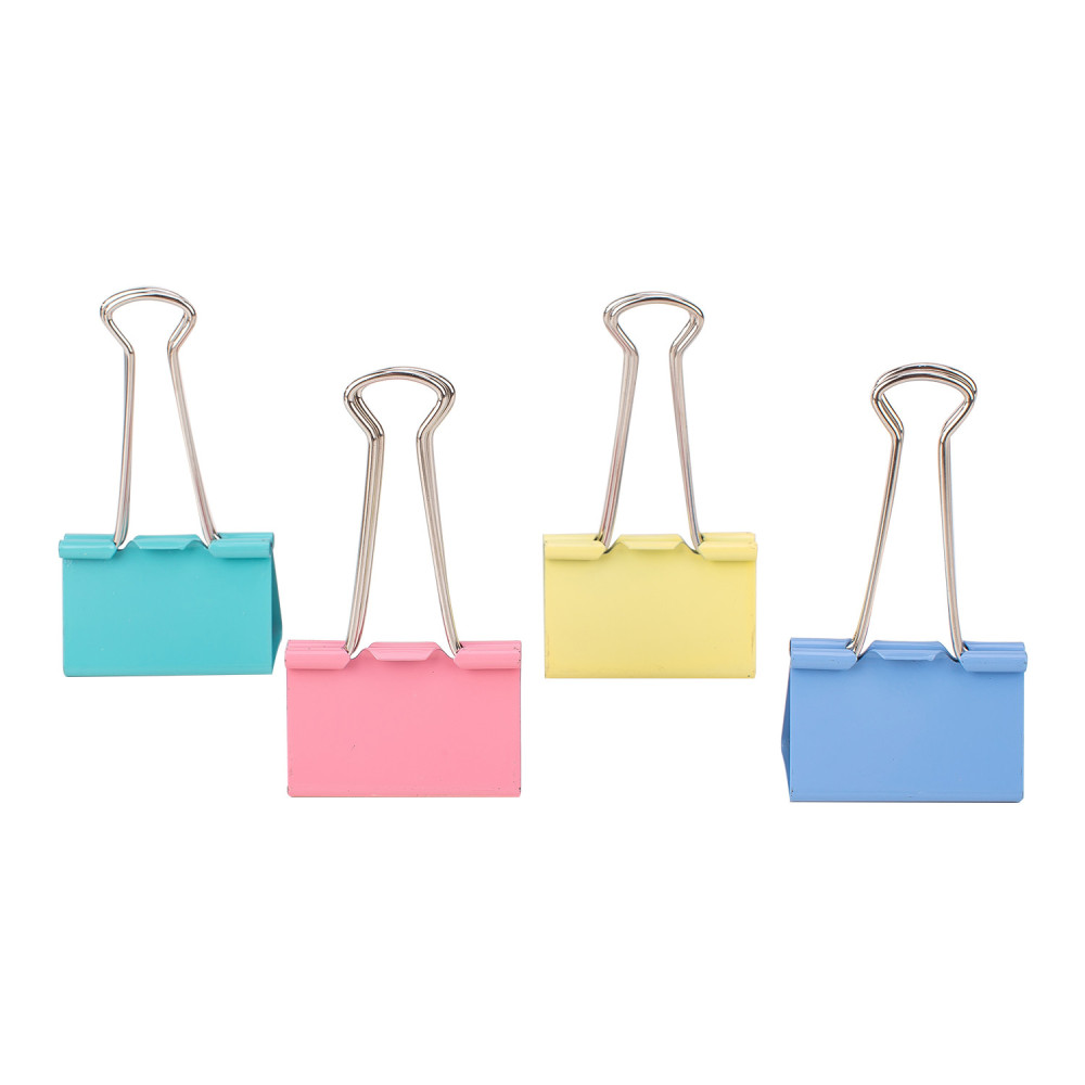 TUBE /24 BINDER CLIP DELI / 41MM / COULEUR ASSORTIS