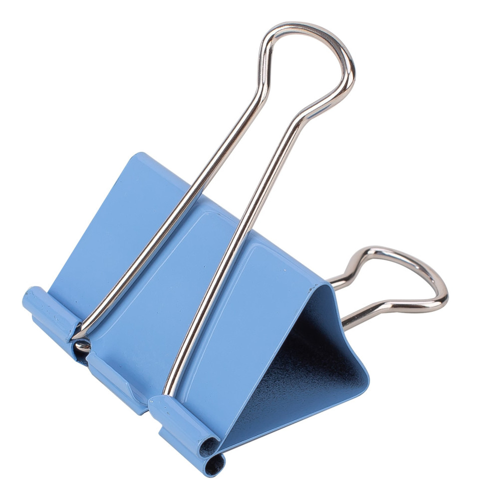 TUBE / 12 BINDER CLIP DELI / 51MM / COULEUR ASSORTIS