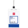 PAQUET DE 50 PORTE BAGDE PVC VERTICAL 104 X 70 MM / AVEC FIL