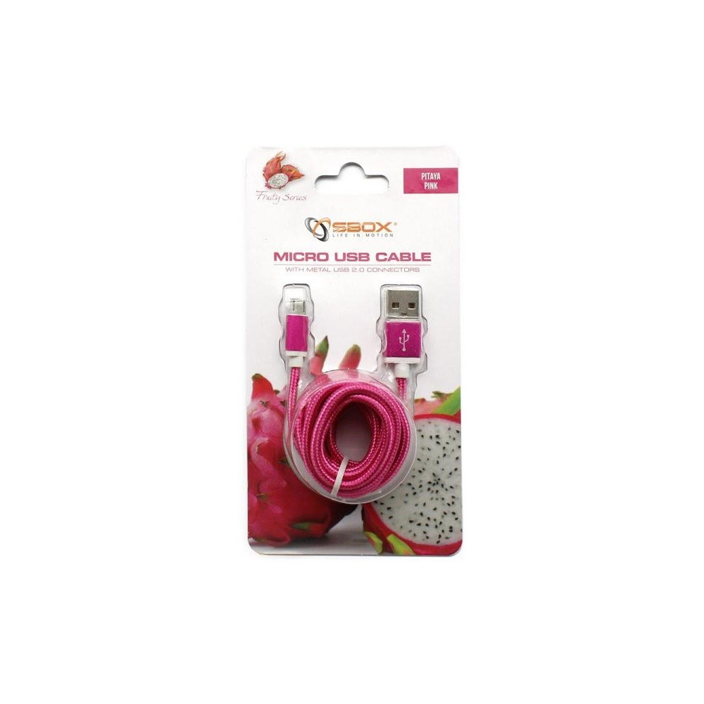 Câble USB Vers Micro USB / 1M / Rose