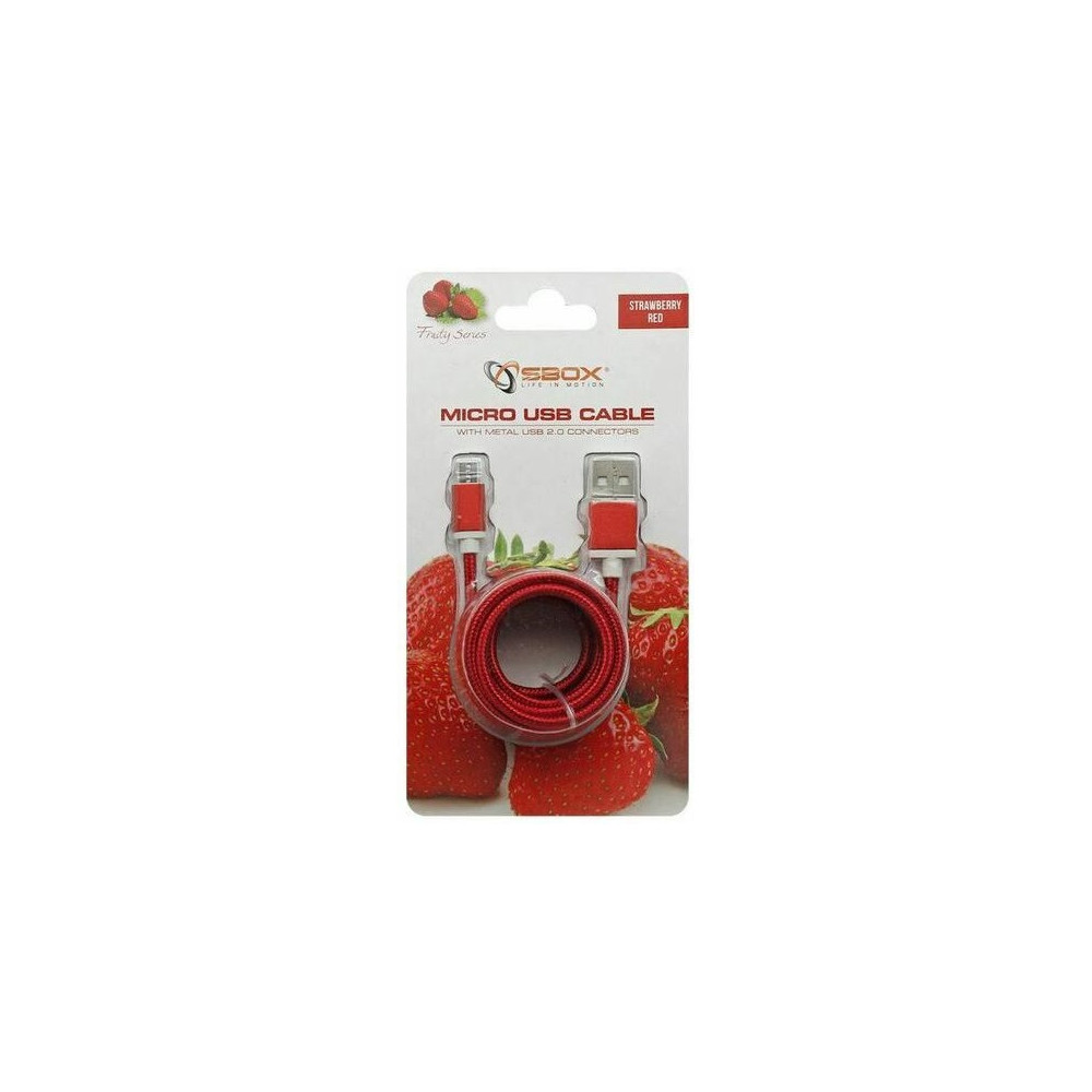 Câble USB Vers Micro USB / 1M / Rouge