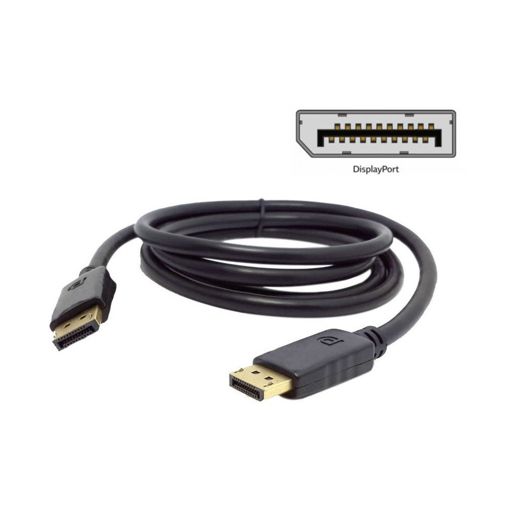 Câble DisplayPort 1.4 - 1.5M / NOIR