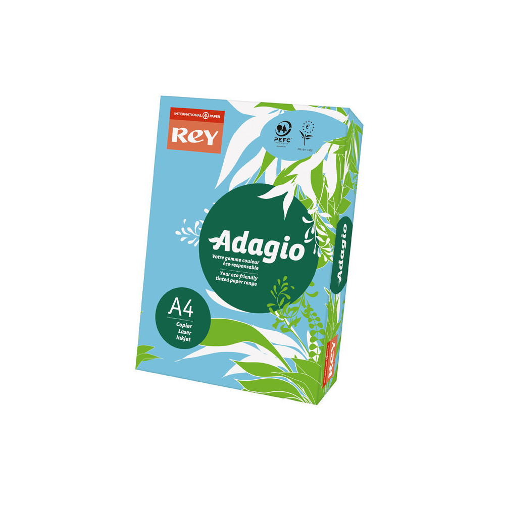 PAPIER COULEUR ADAGIO A4 / 80GR / BLEU