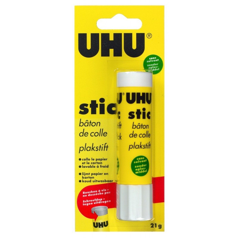 baton de colle uhu stick 21 g sans solvant rapide pratique et propre    - Shopping et Courses en ligne, livrés à domicile ou au bureau,  7j/7 à la Réunion