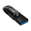 Clé USB SanDisk Double Connectique USB-C Ultra Dual Drive Go / 256 Go / Noir