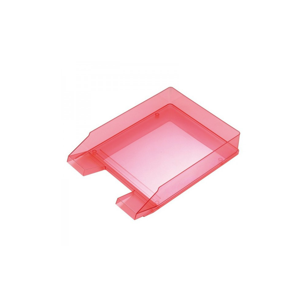 Corbeille à courrier Transparente ARK 450 / Rouge