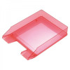 Corbeille à courrier Transparente ARK 450 / Rouge
