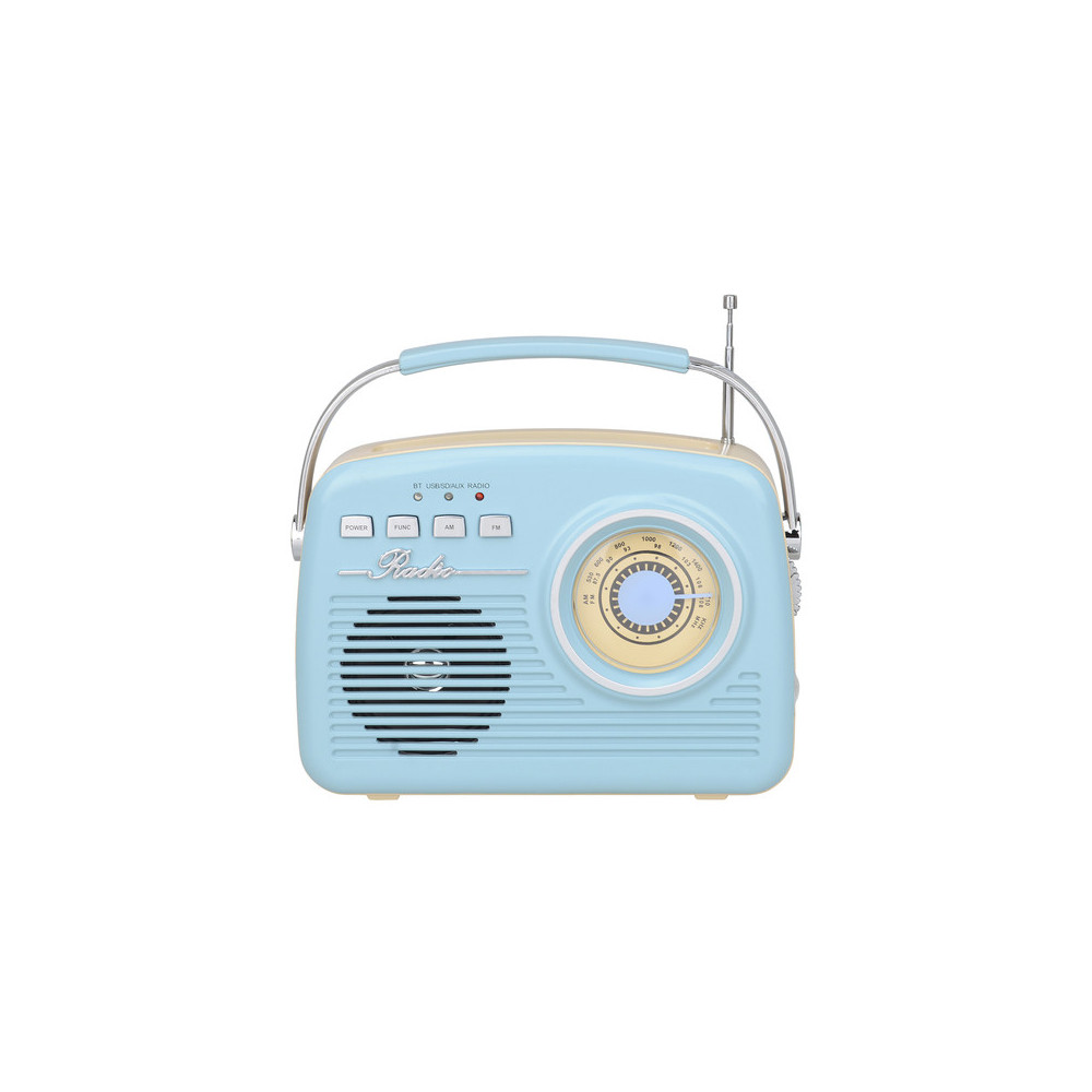 HAUT-PARLEUR BLUETOOTH ET RADIO FM AKAI ER68B / BLEU