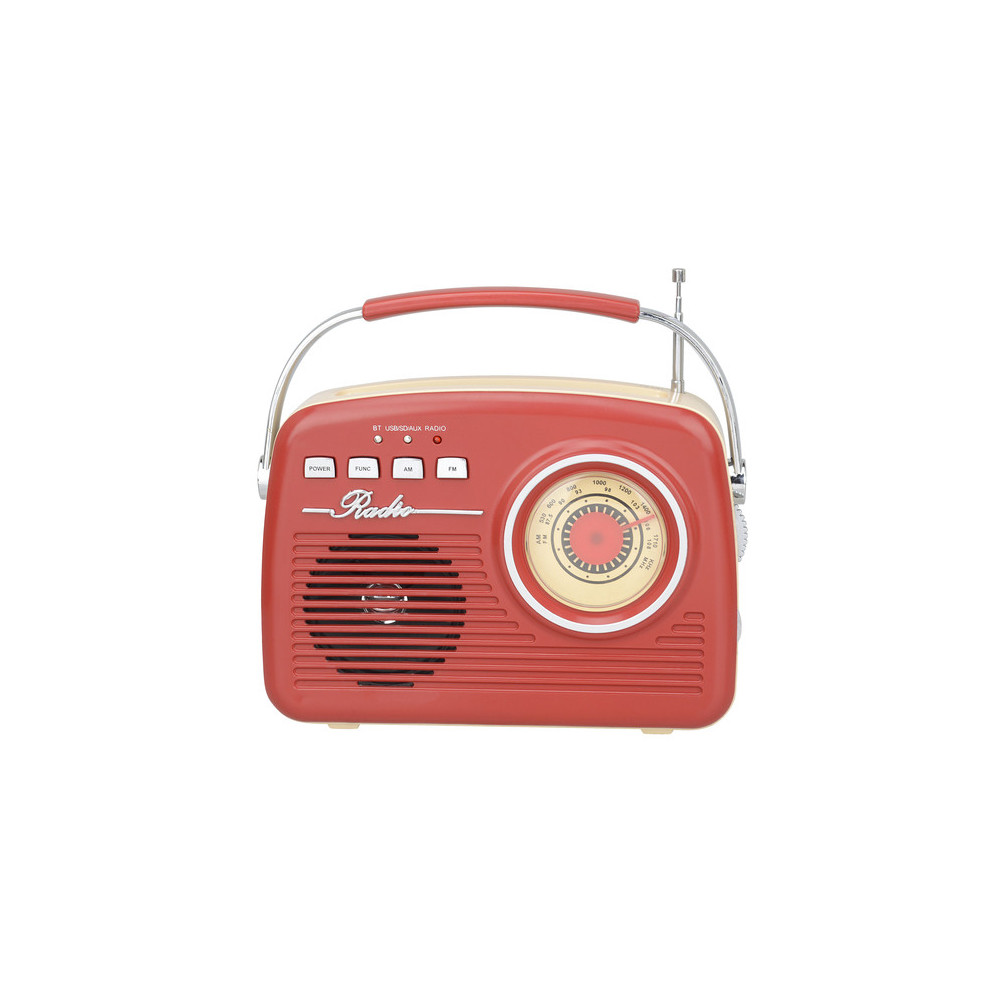 HAUT-PARLEUR BLUETOOTH ET RADIO FM AKAI ER68R / ROUGE