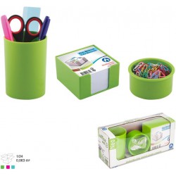 Ensemble de bureau en Plastique 3 pièces / Vert