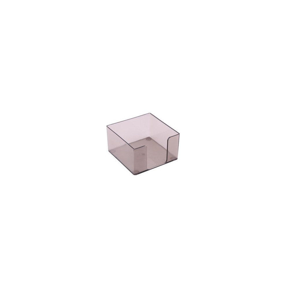 CUBE PLASTIQUE TRANSPARENT ARK 555 / 9X9X5 CM / NOIR
