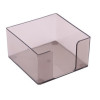CUBE PLASTIQUE TRANSPARENT ARK 555 / 9X9X5 CM / NOIR