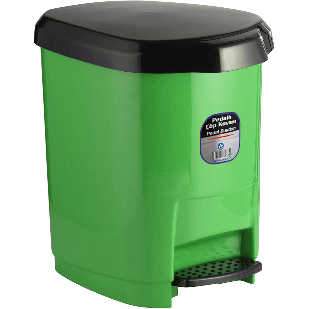 CORBEILLE A PAPIER ARK 1380 AVEC PEDAL / 9 LITRES / VERT